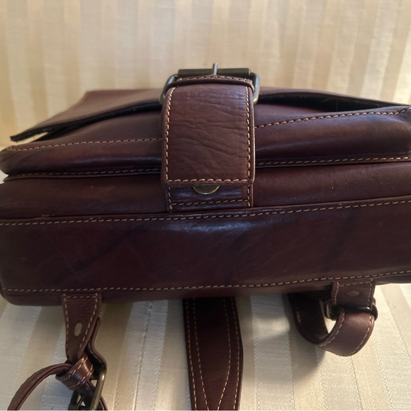 FRYE Dark Brown Leather Backpack